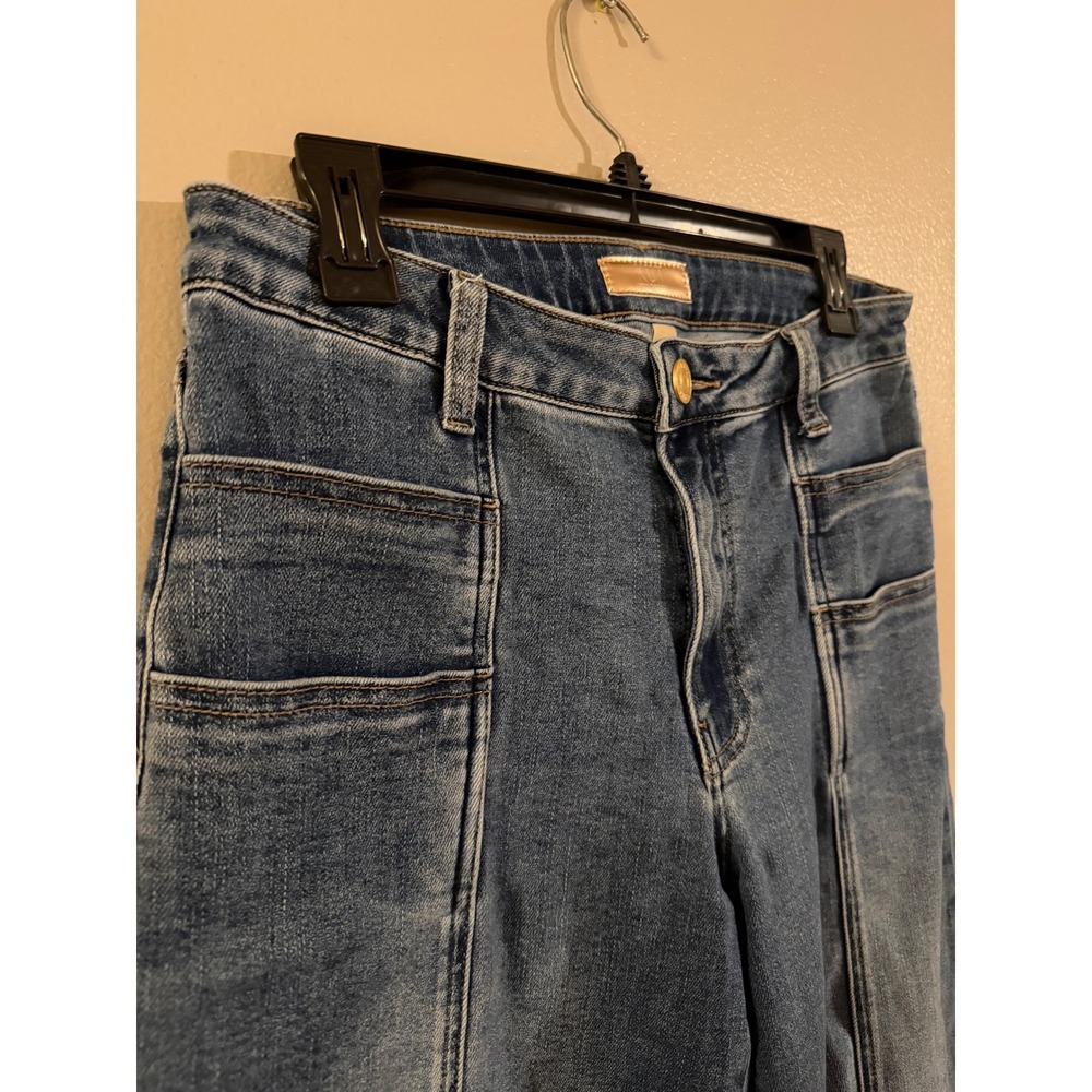 Kut from the Kloth Meg Wide Leg Jeans Medium Wash Seam Front Denim Size 6 - Picture 2 of 7